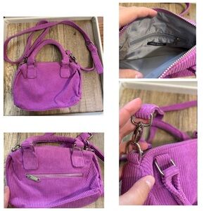 Wild Fable Purple Faux Corduroy Crossbody Bag